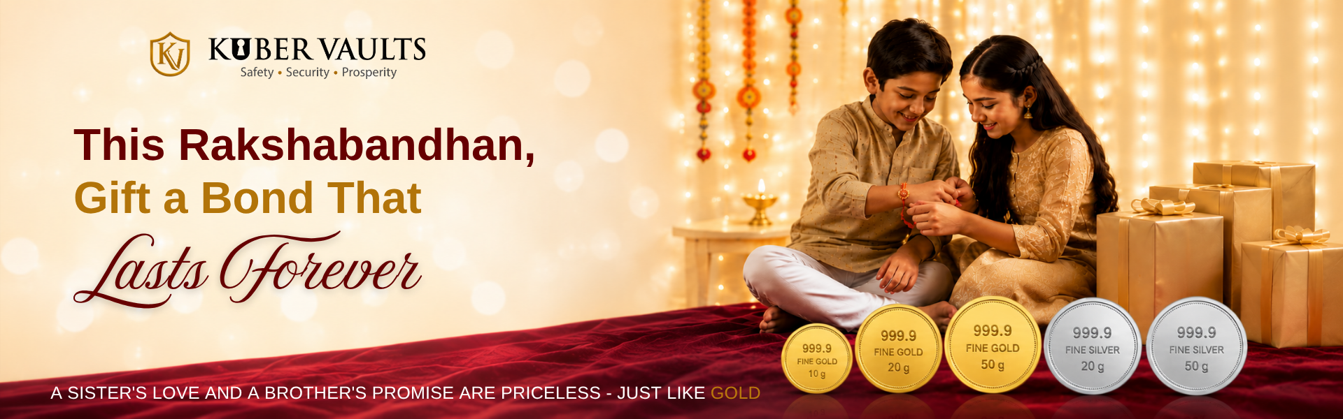 Kuber Vaults Rakshabandhan Banner