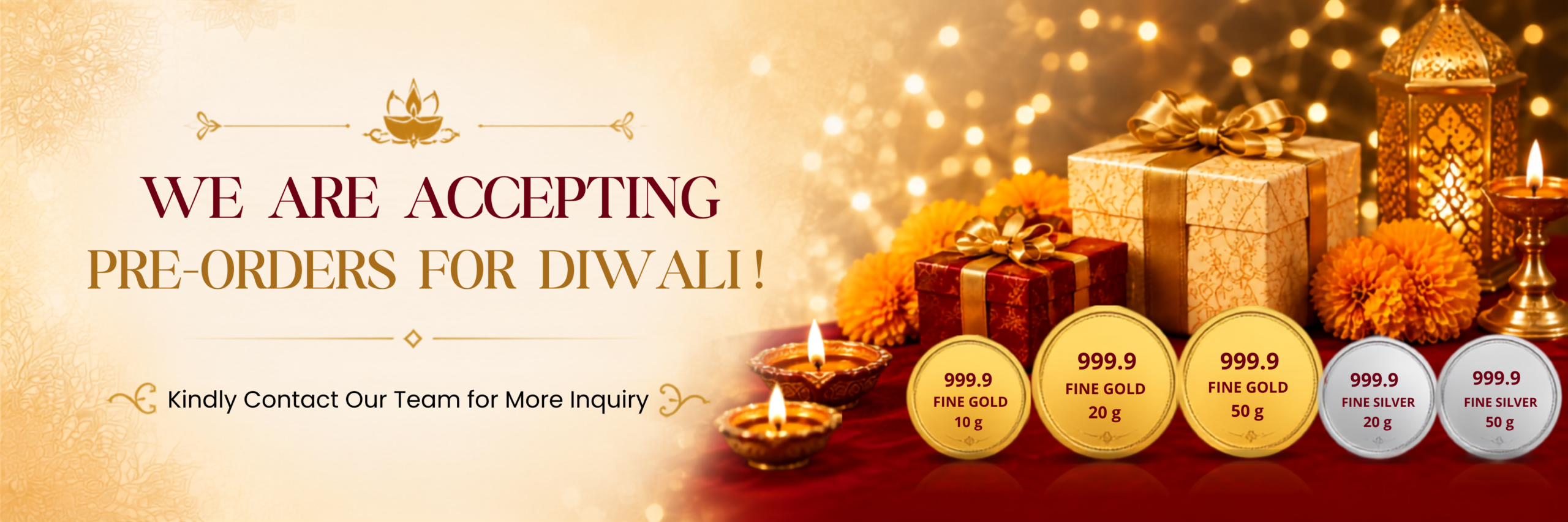 Kuber Vaults Diwali Banner