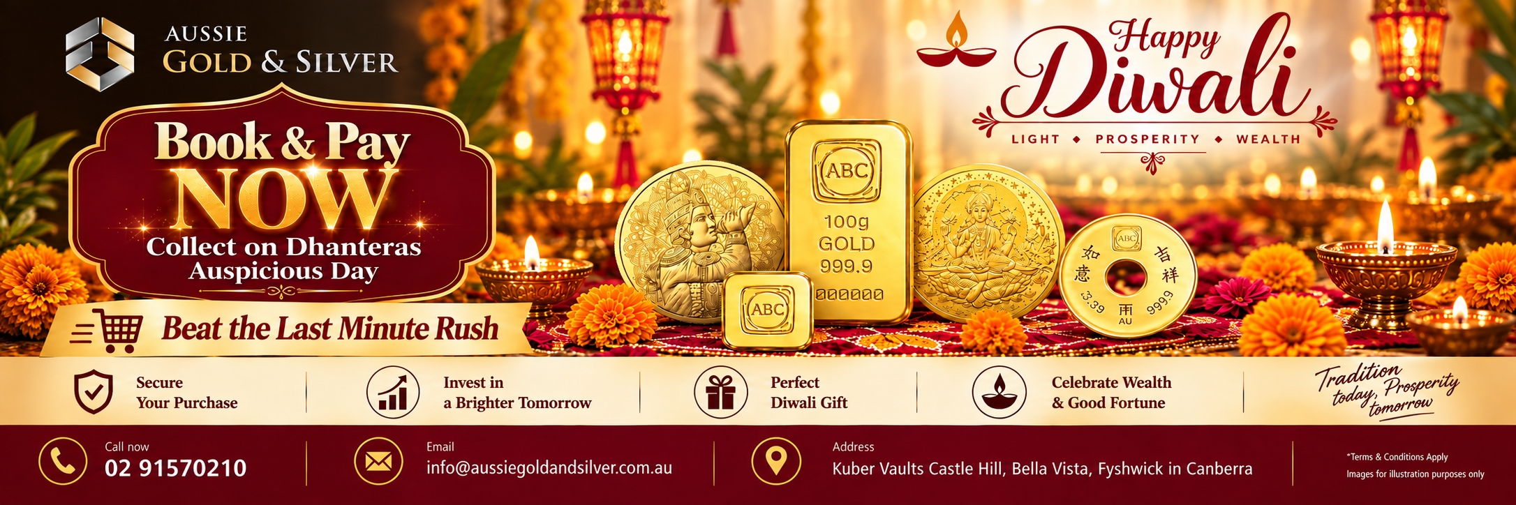 Kuber Vaults Diwali Banner